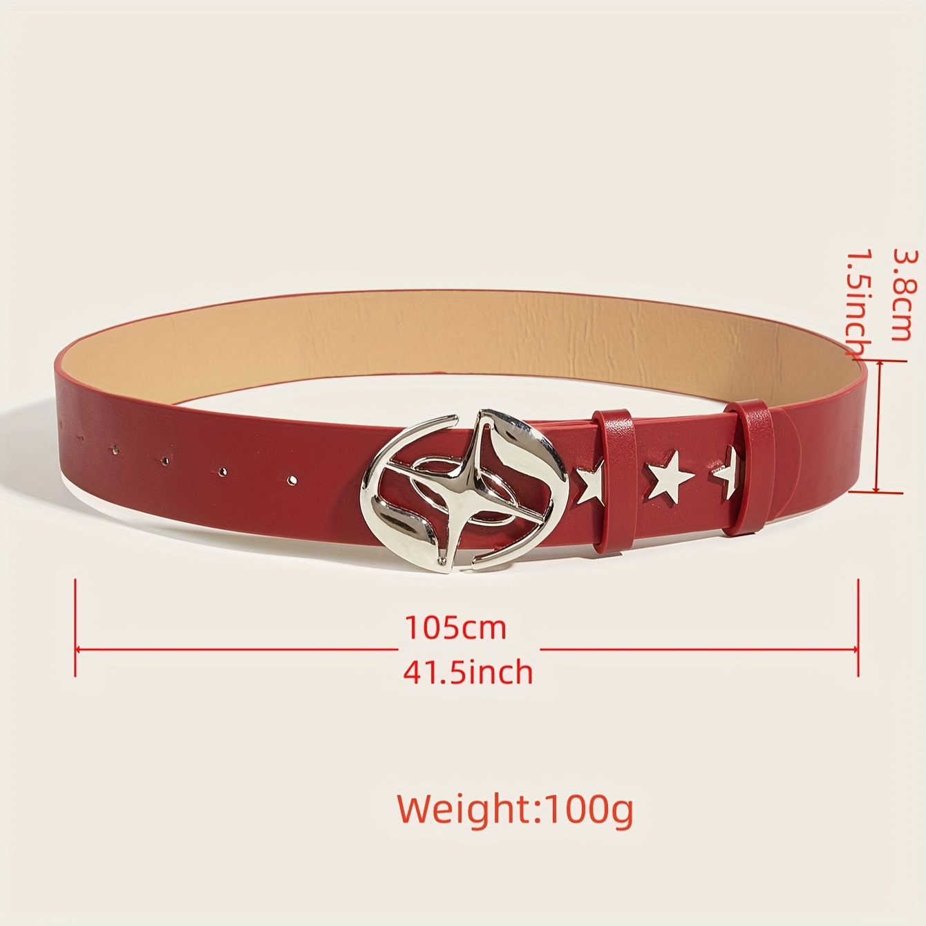 Chic Star-Patterned Women's Belt